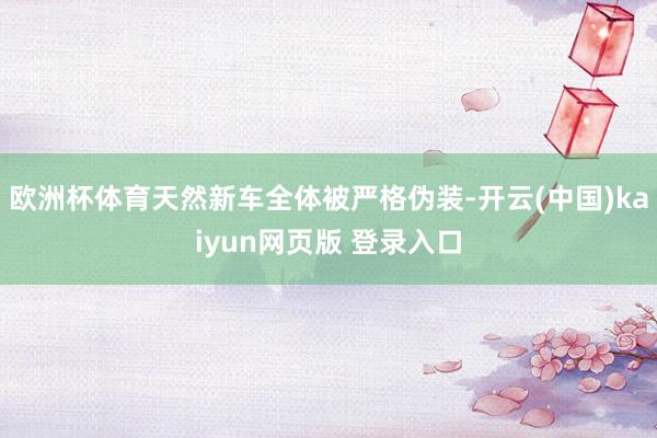 欧洲杯体育天然新车全体被严格伪装-开云(中国)kaiyun网页版 登录入口